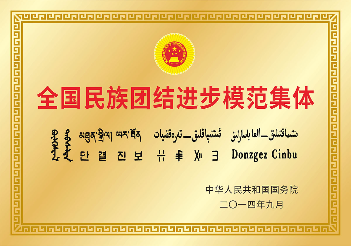 全國民族團(tuán)結(jié)進(jìn)步模范集體